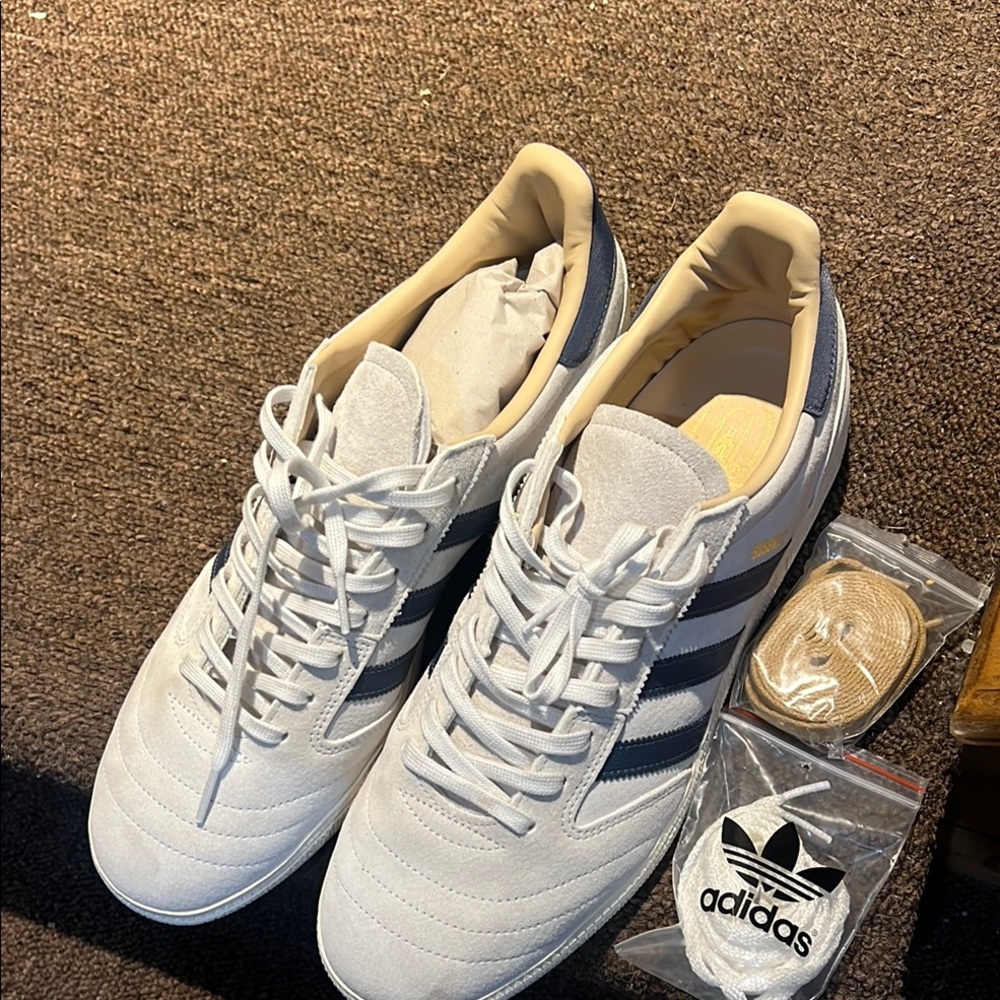 Adidas White and Black Skate Shoes